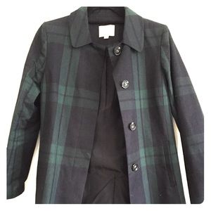 Ann Taylor Loft Tartan Raincoat